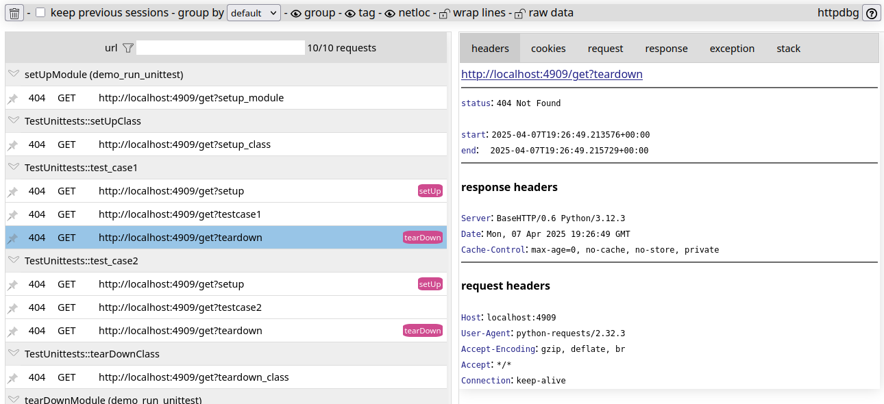 unittest (httpdbg 1.2.1)